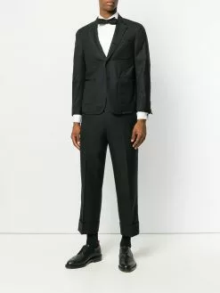 Thom Browne button-down piqué tux shirt