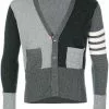 Thom Browne fitted waist v-neck cardigan
