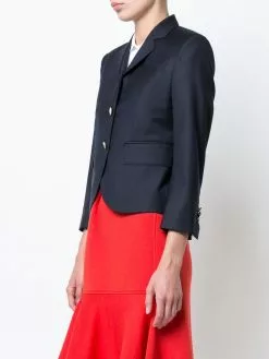 Thom Browne Single Breasted Sport Coat In Blue Wool Twill