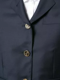 Thom Browne Single Breasted Sport Coat In Blue Wool Twill