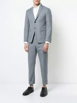 Thom Browne Classic Backstrap Trouser With Red, White And Blue Selvedge In School Uniform Twill
