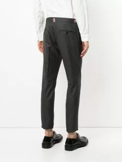 Thom Browne Low Rise Skinny Side Tab Trouser In Super 120’s Twill
