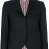 Thom Browne Classic Single Breasted Sport Coat With Wristwatch Applique & Combo Lapel In Super 120’s Twill