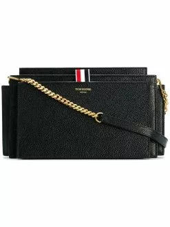 Thom Browne Lucido leather shoulder bag