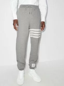 Thom Browne 4-Bar loopback track pants