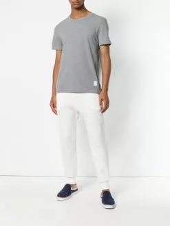 Thom Browne centre-back stripe piqué T-shirt