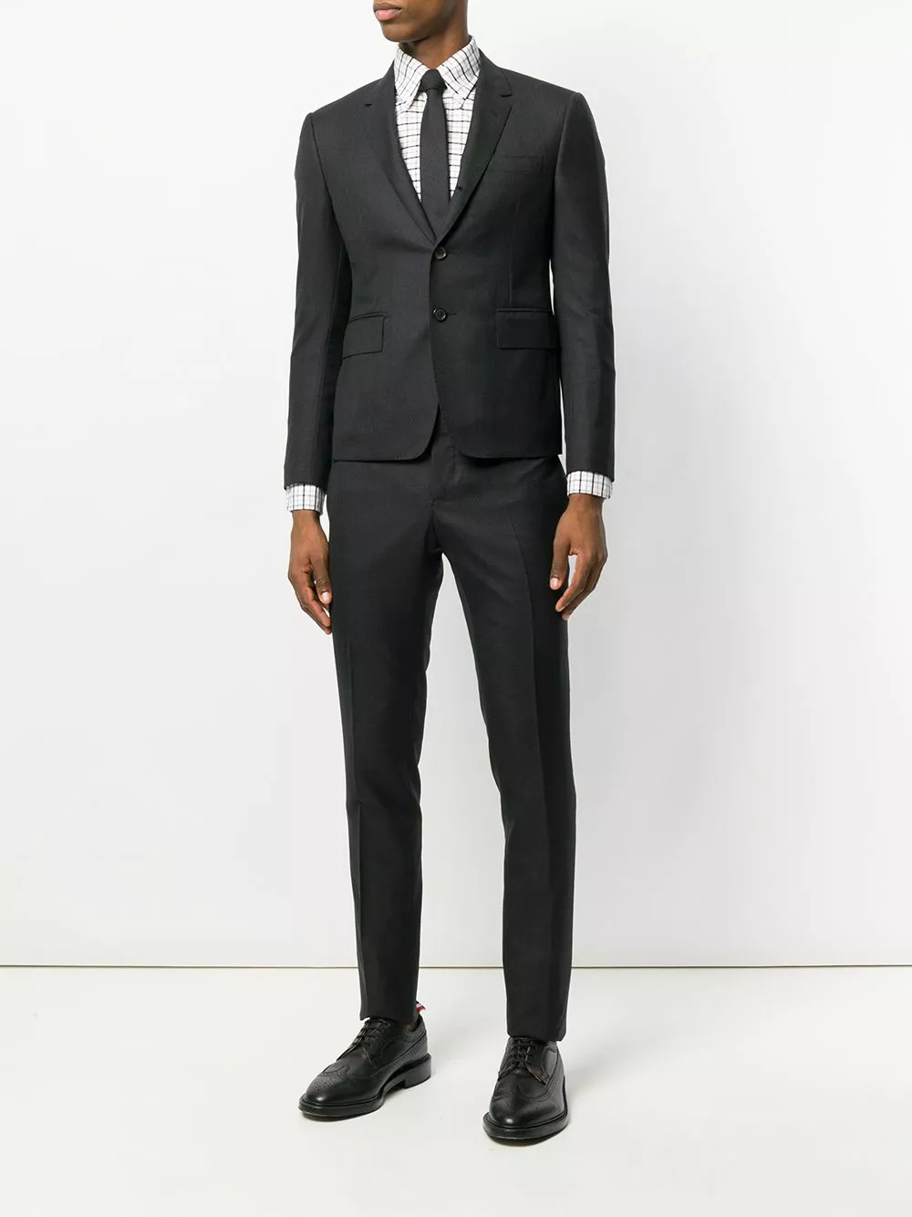 Thom Browne Super 120s Twill Suit With Tie single breasted suits of men 2 Thom Browne Super 120s Twill Suit With Tie