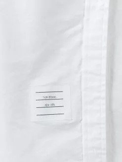 Thom Browne Long Sleeve Button Down Knee Length Shirtdress In Oxford