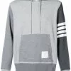 Thom Browne 4-Bar Tonal Fun-Mix Hoodie