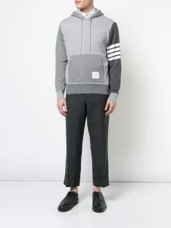Thom Browne 4-Bar Tonal Fun-Mix Hoodie