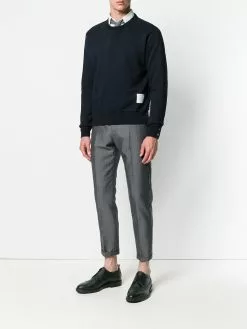 Thom Browne rear RWB stripe sweatshirt