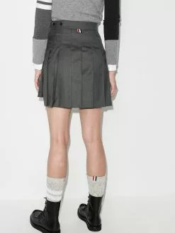 Thom Browne dropped back mini pleated skirt
