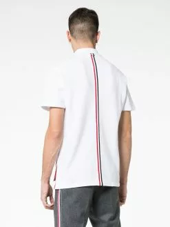 Thom Browne Center-Back Stripe Piqué Polo
