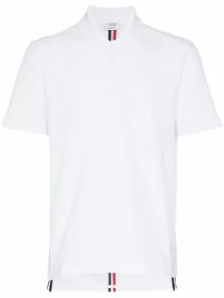 Thom Browne Center-Back Stripe Piqué Polo