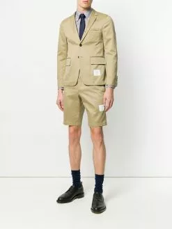 Thom Browne 4-Bar unconstructed single-breasted jacket