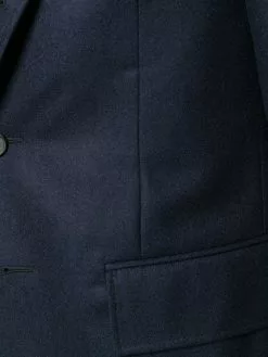 Thom Browne Wide Lapel Solid Wool Sport Coat