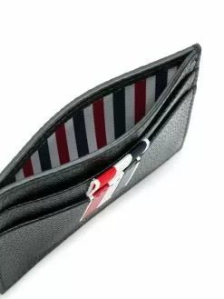 Thom Browne vertical Intarsia stripe cardholder
