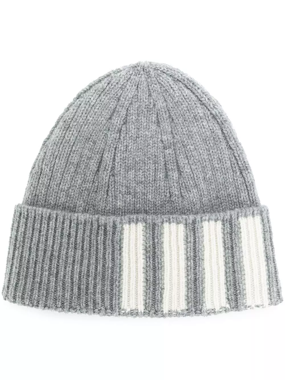 Thom Browne 4 Bar ribbed beanie hats of men 1 Thom Browne 4-Bar ribbed beanie