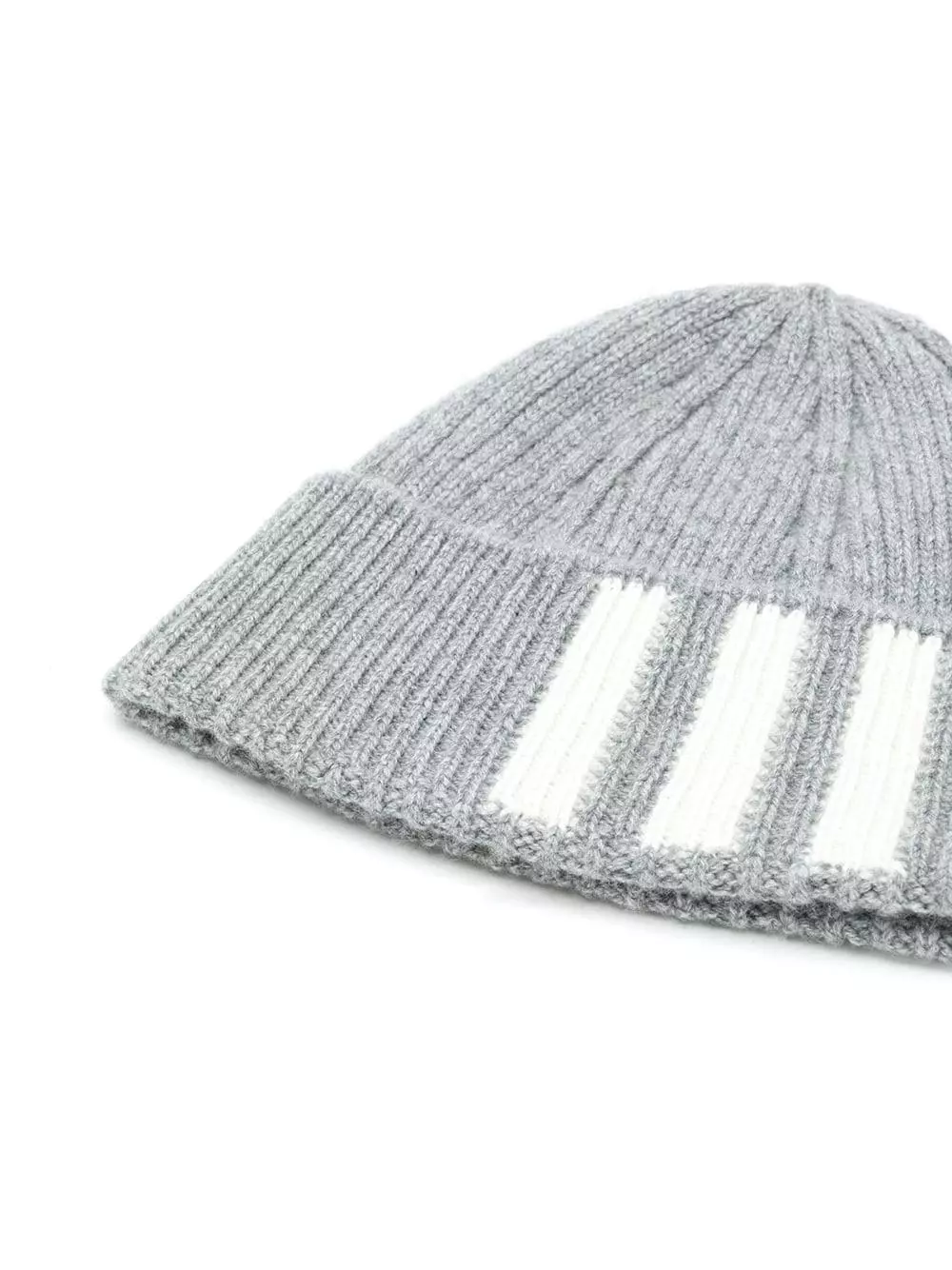 Thom Browne 4 Bar ribbed beanie hats of men 2 Thom Browne 4-Bar ribbed beanie