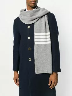 Thom Browne 4-Bar stripe scarf