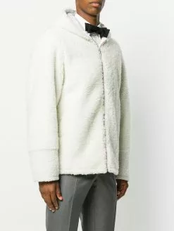 Thom Browne Deerskin Stripe Dyed Shearling Jacket