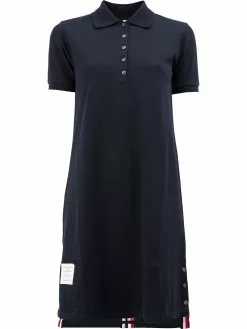 Thom Browne Striped Pique Polo Dress