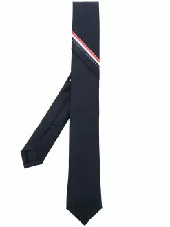 Thom Browne RWB selvedge super 120s twill necktie