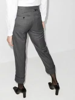 Thom Browne cropped slim leg trousers