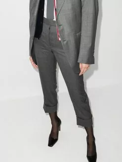 Thom Browne cropped slim leg trousers