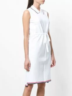 Thom Browne signature stripe drawstring dress