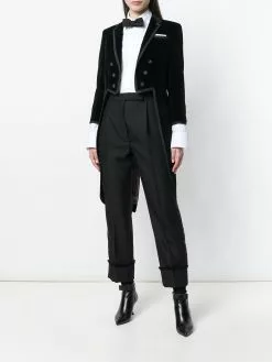 Thom Browne Tonal Grosgrain-tipped Tailcoat In Velvet