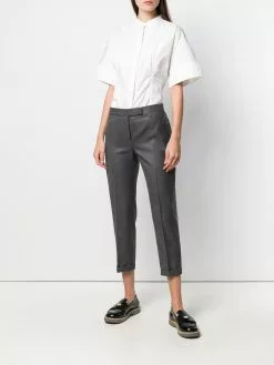 Thom Browne Striped Low-rise Wool Trouser