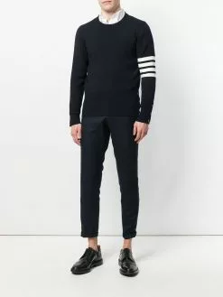 Thom Browne 4-Bar Milano Stitch Pullover