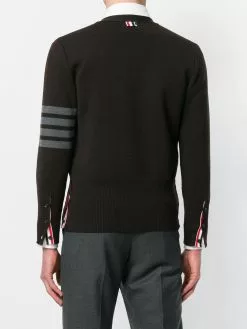 Thom Browne 4 Bar Milano Stitch Cardigan cardigans of men 8 Thom Browne 4-Bar Milano Stitch Cardigan