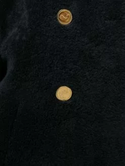 Thom Browne Unconstructed Classic Shearling Peacoat