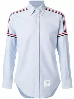 Thom Browne Rwb Elastic Stripe Oxford Shirt