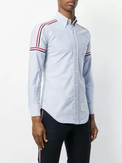 Thom Browne Rwb Elastic Stripe Oxford Shirt