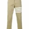 Thom Browne Seamed 4-Bar Stripe Unconstructed Chino Trouser In Cotton Twill