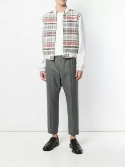 Thom Browne backstrap cropped tailored trousers
