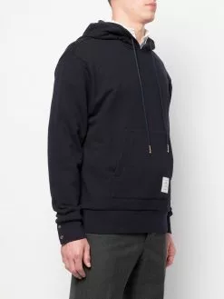 Thom Browne RWB stripe loopback hoodie