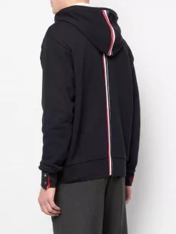 Thom Browne RWB stripe loopback hoodie