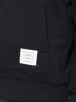 Thom Browne RWB stripe loopback hoodie