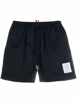 Thom Browne drawcord waistband rugby shorts
