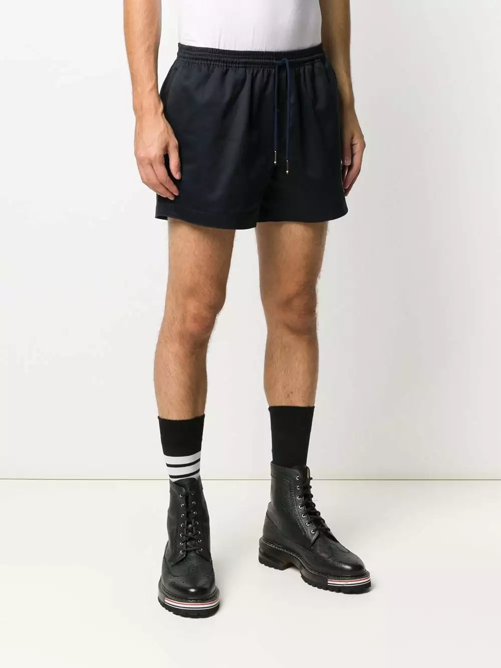 Thom Browne Drawcord waistband rugby shorts of men 3 Thom Browne drawcord waistband rugby shorts