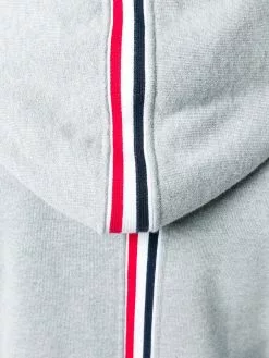 Thom Browne Center-Back Stripe Zip-Up Hoodie