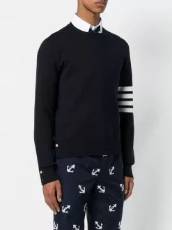 Thom Browne 4-Bar Milano Stitch Pullover