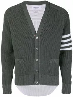 Thom Browne 4-Bar Half-&-Half cardigan