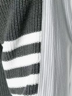 Thom Browne 4-Bar Half-&-Half cardigan