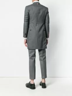 Thom Browne 4-Bar high-armhole Chesterfield coat