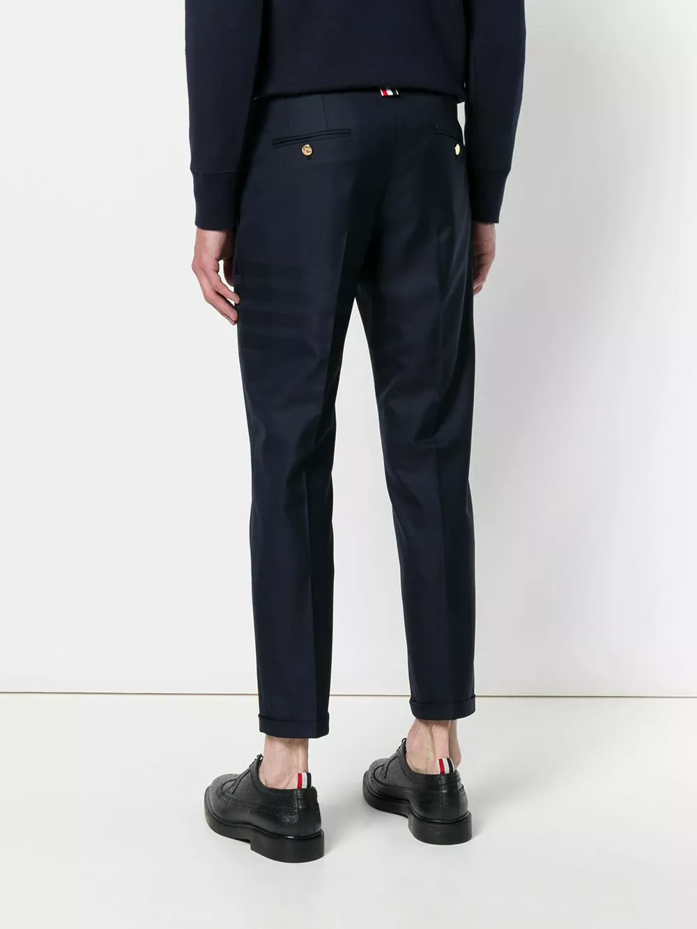 Thom Browne 4 Bar skinny fit trousers skinny pants of men 4 Thom Browne 4-Bar skinny-fit trousers